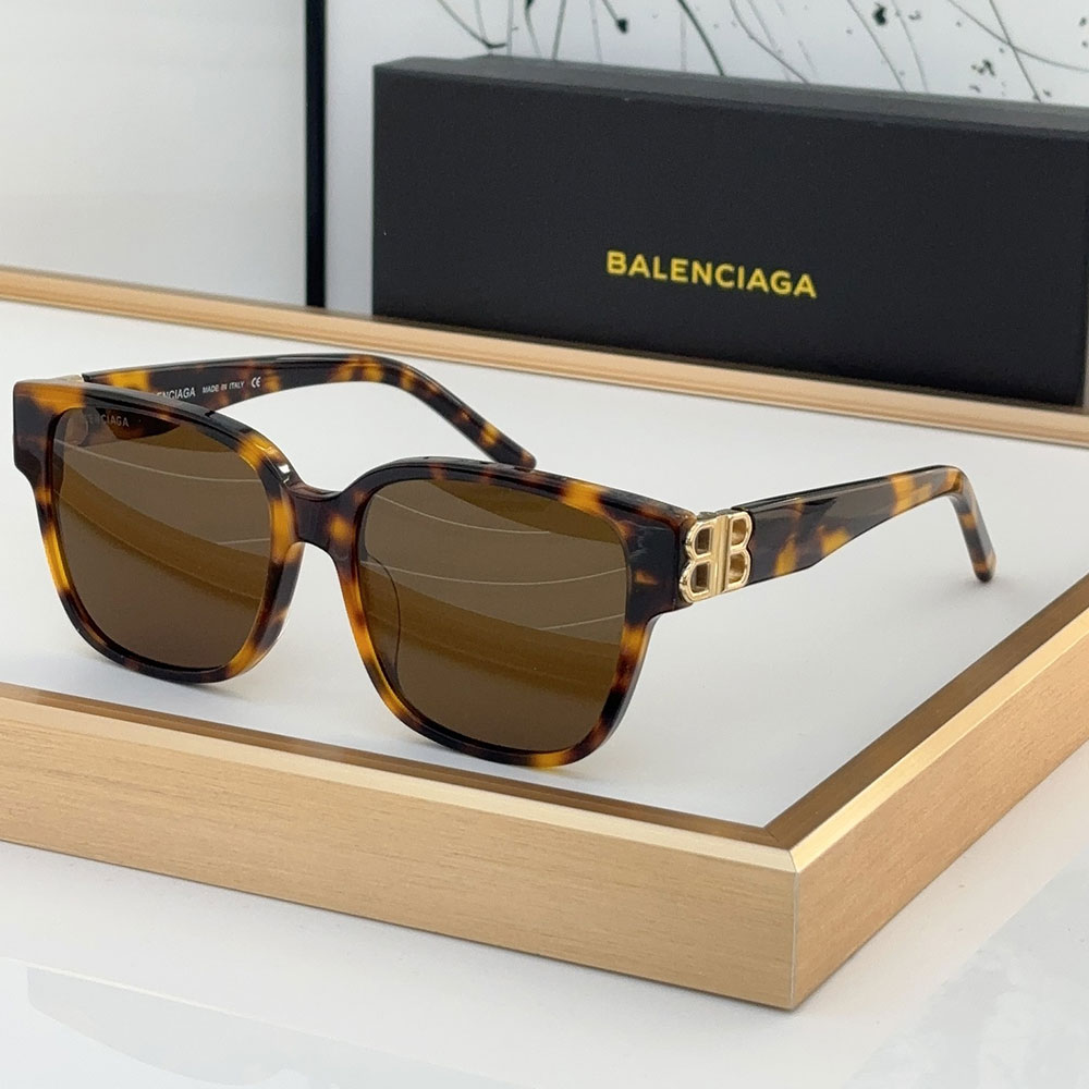 Balenciaga Retro trend Plate Frame sunglasses Top quality