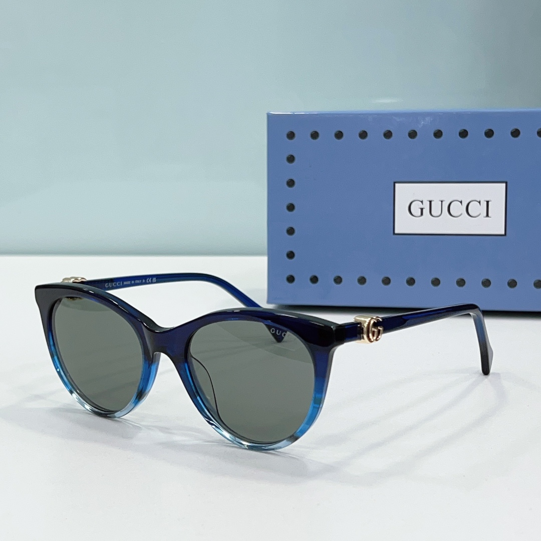 Gucci Mirror leg Double G Logo sunglasses Top quality