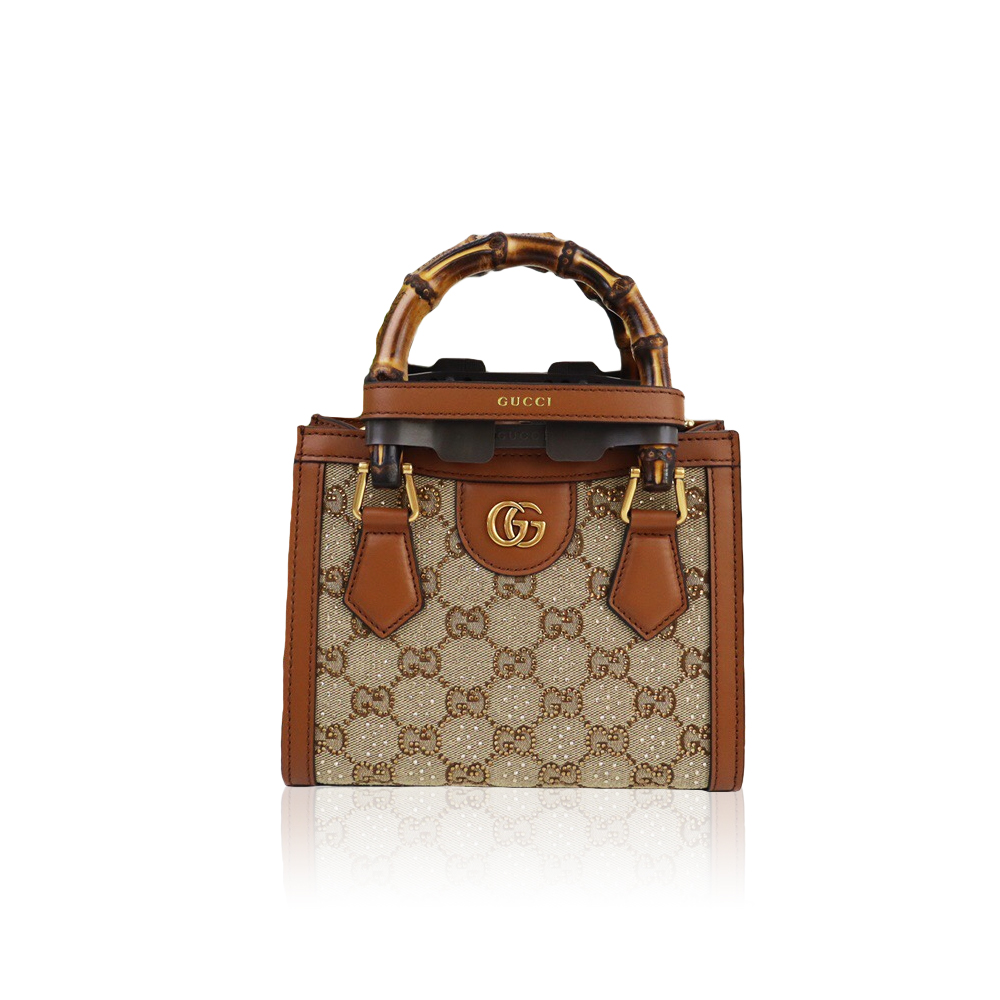 Gucci Diana series brown diamond bag