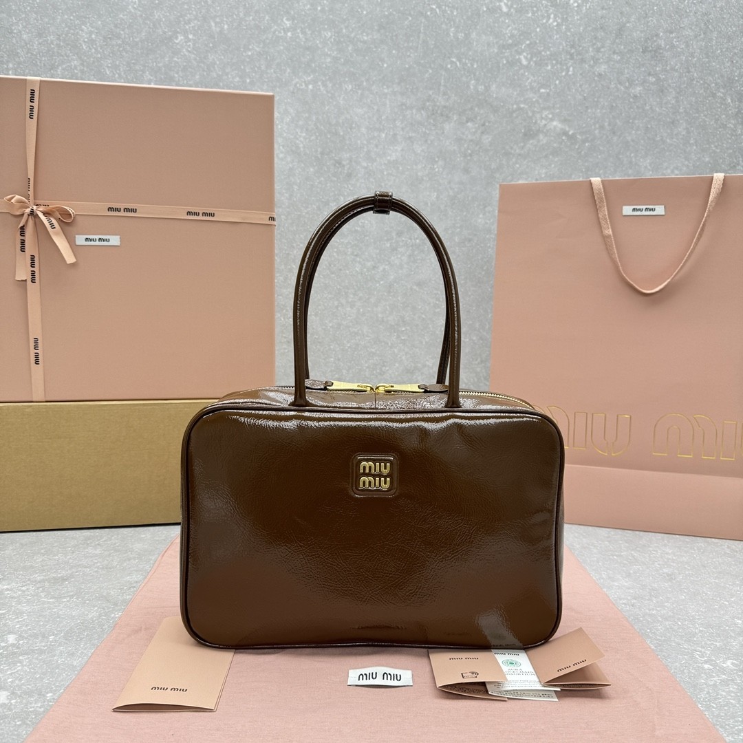 Miumiu Naplak Beau bag in patent leather