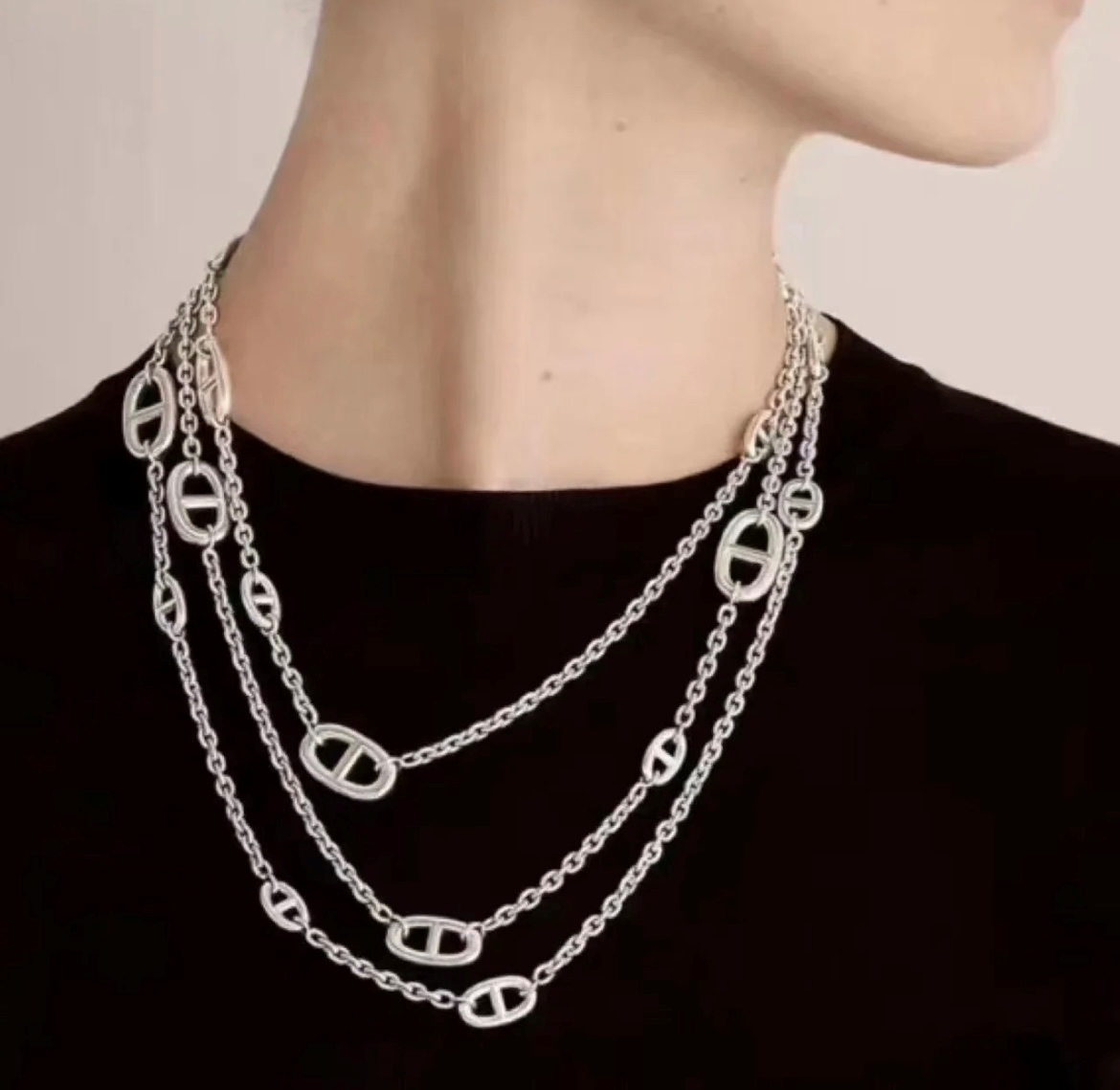 Hermès Metal Necklace Jewelry