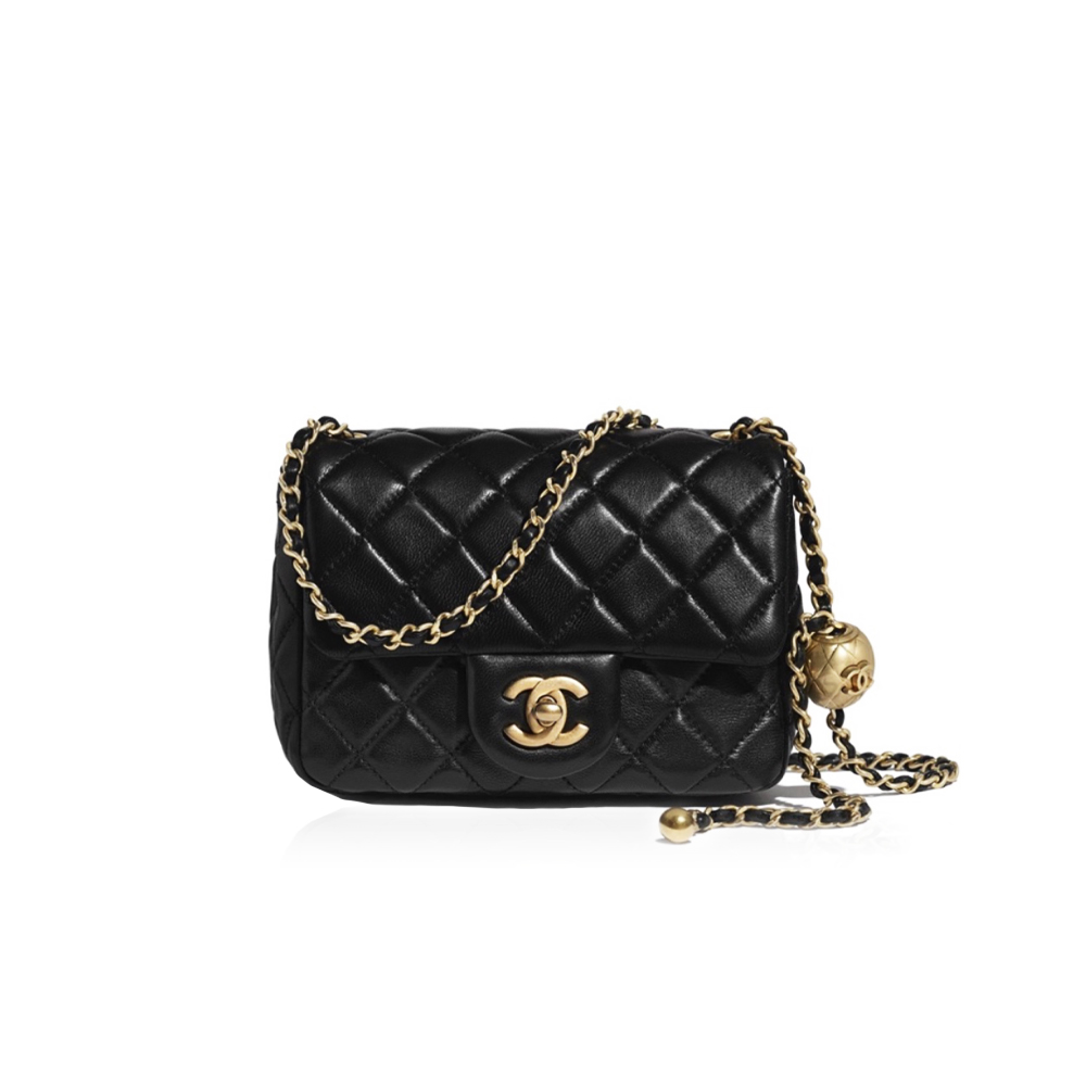 Chanel Lambskin Shoulder Crossbody Bag