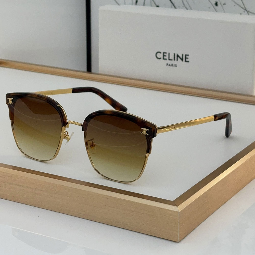 Celine  Metal Front Frame Logo  sunglasses Top quality