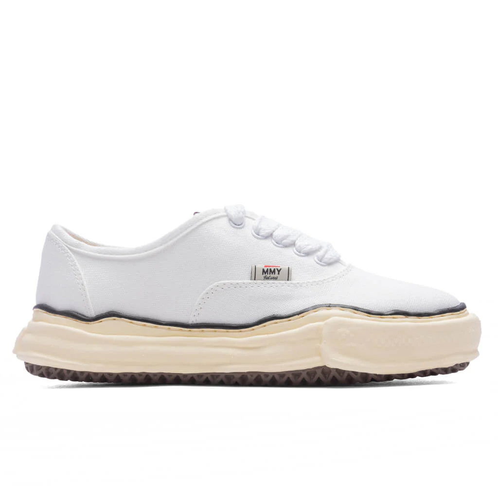 MIHARA YASUHIRO Baker Vintage Color Sole Canvas Low - White