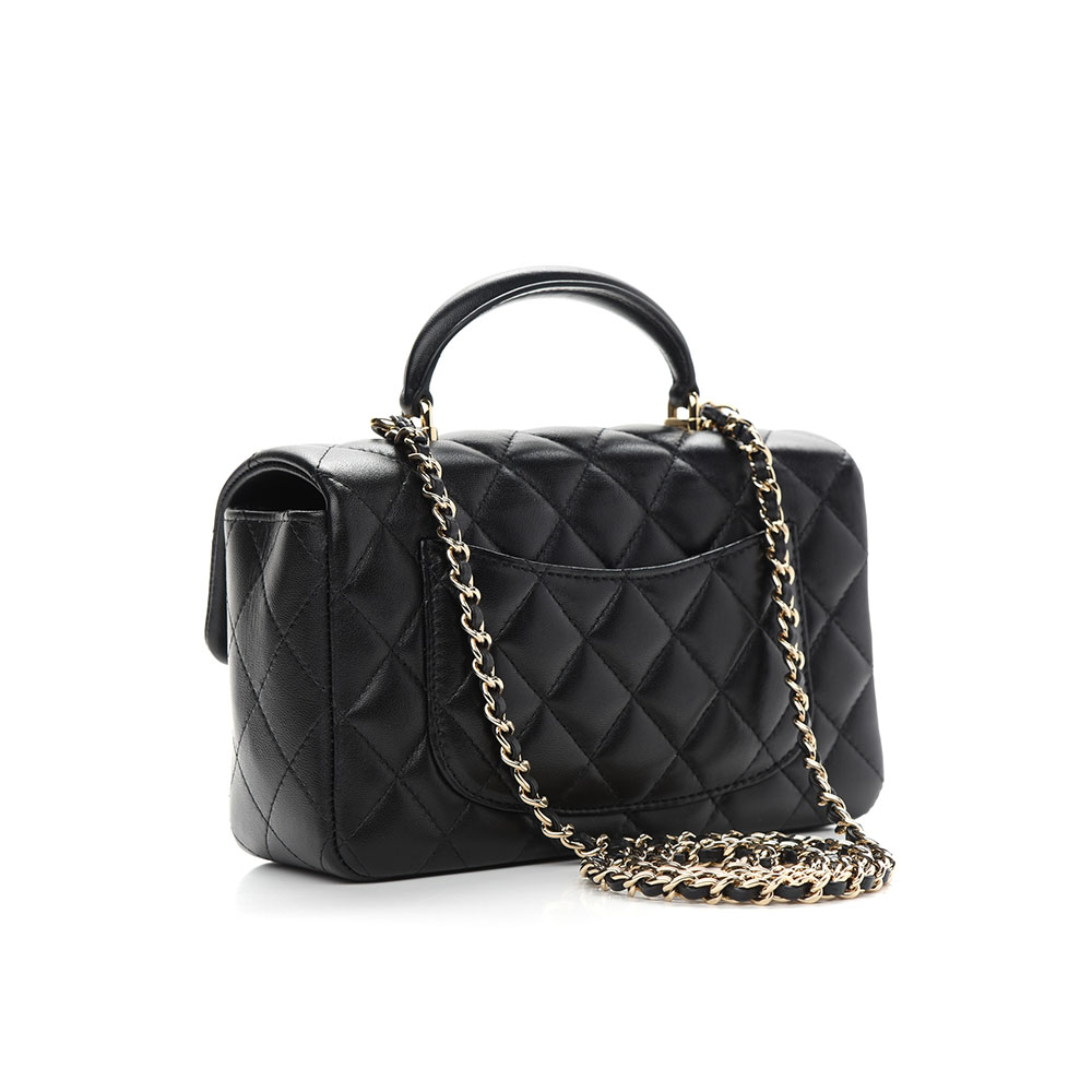 Chanle Lambskin Mini Top Handle CF