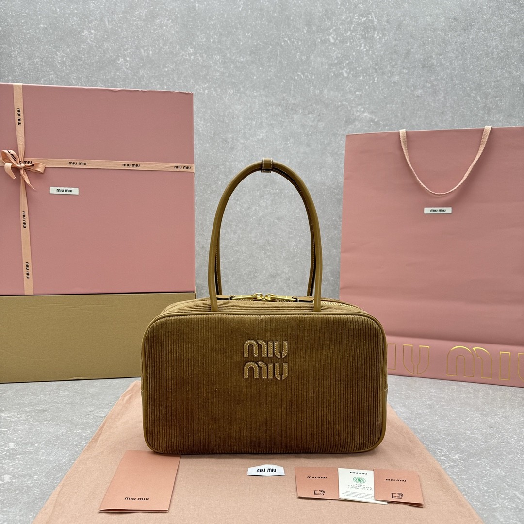 Miumiu Beau corduroy tote