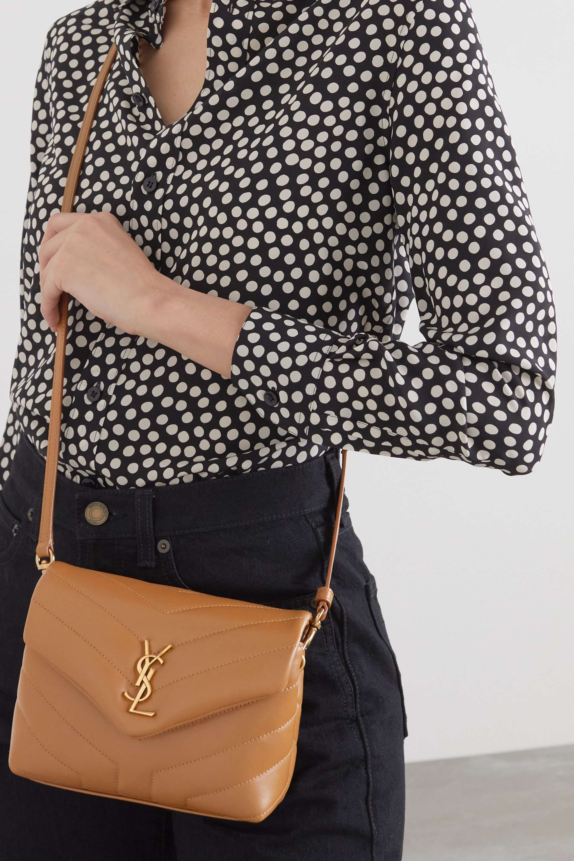 YSL SAINT LAURENT Loulou Toy quilted leather shoulder bag