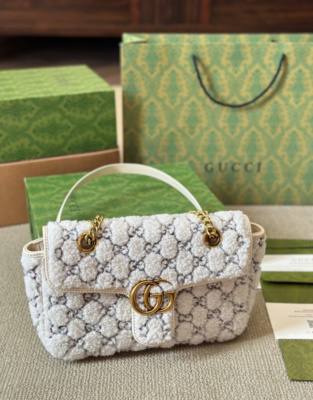 Gucci Velvet Marmont Tote