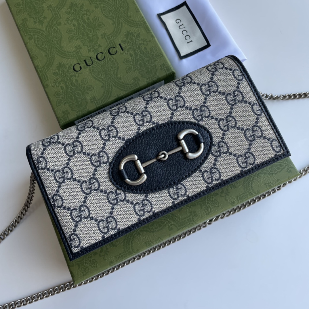 Gucci 1955 Horsebit Chain Wallet