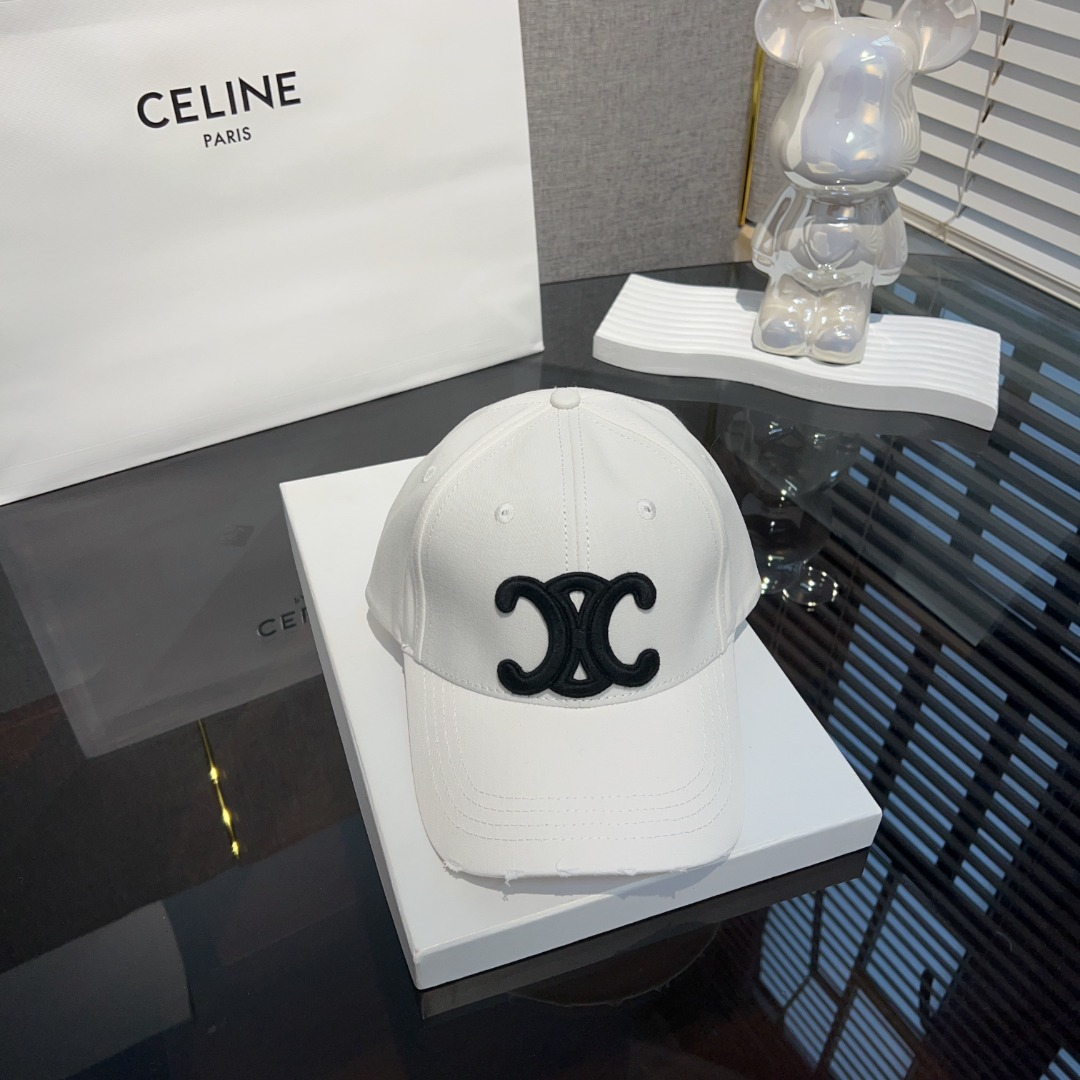 Ceiline Letter Embroidered Cap Sunhat