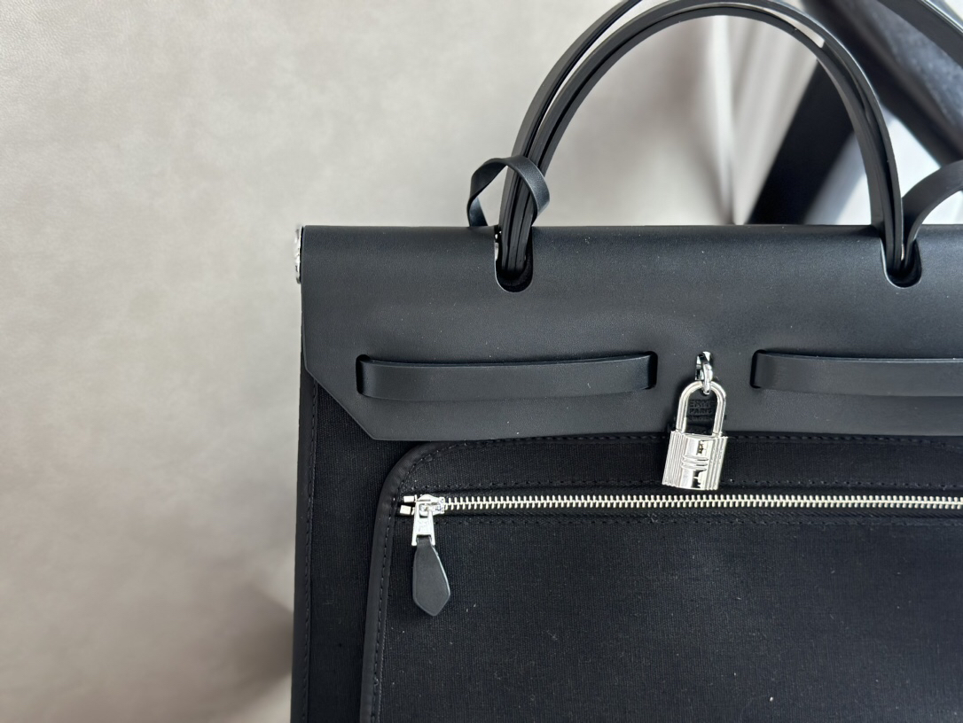 Hermès canvas shopping bag