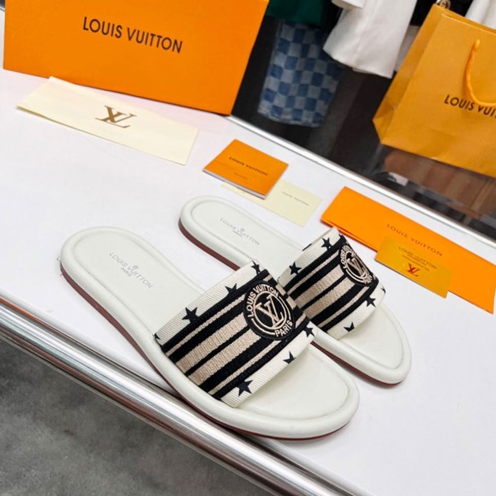 Louis Vuitton LV Magnetic Canvas Dashion Flip-flops Slide Sandal