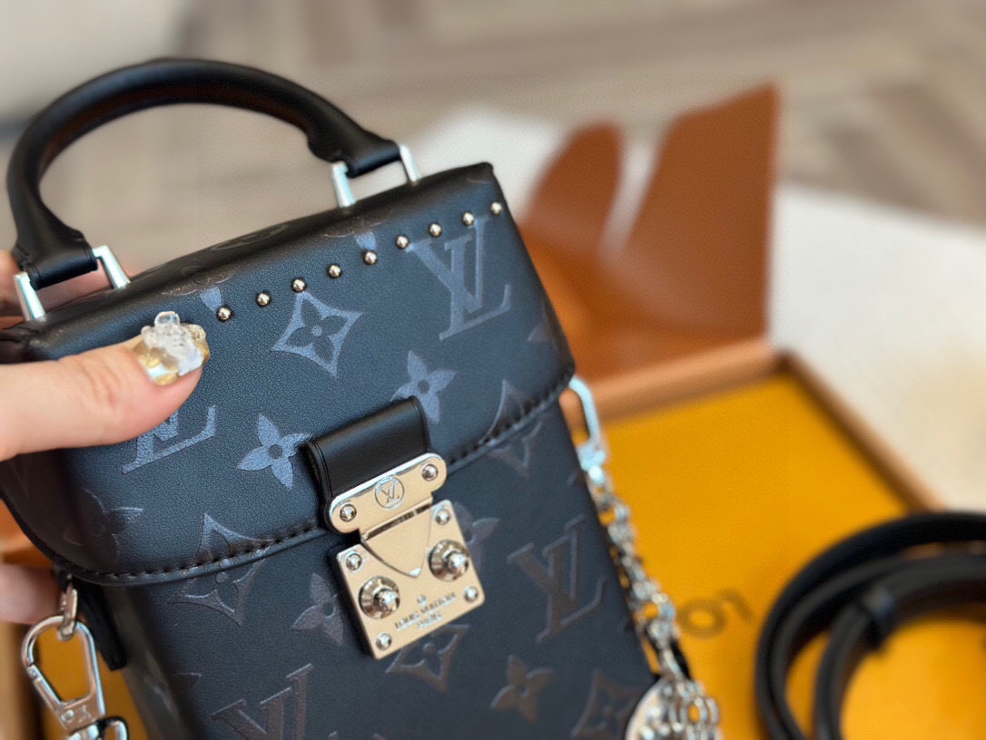 Louis Vuitton printed box chain crossbody bag