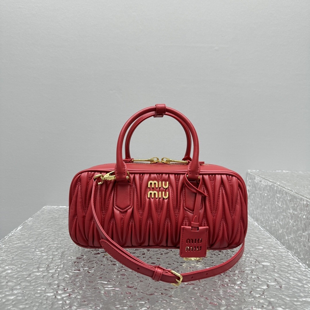 MiuMiu arcadie matelassé nappa leather bag