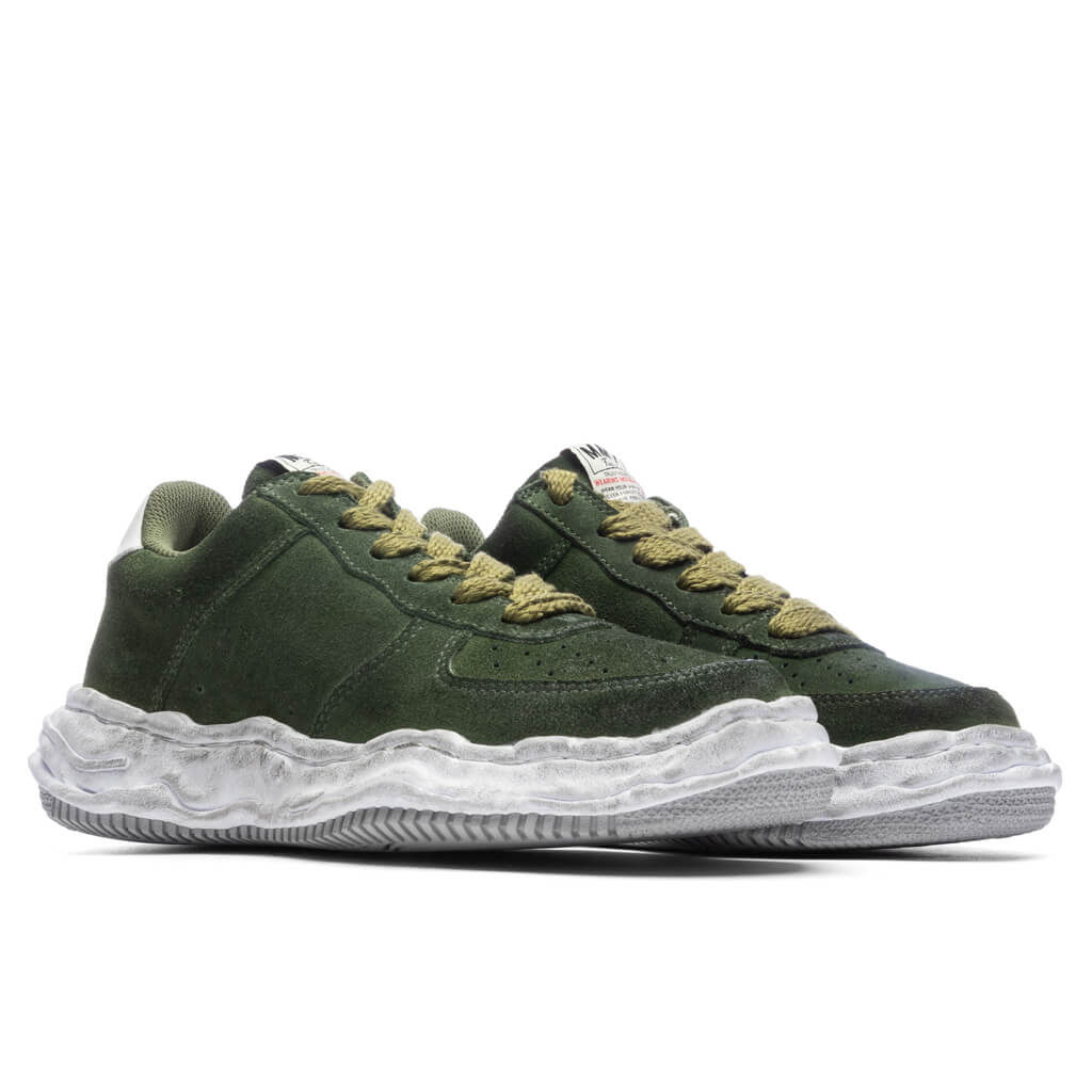 MIHARA YASUHIRO Wayne Brushed Suede Low - Green