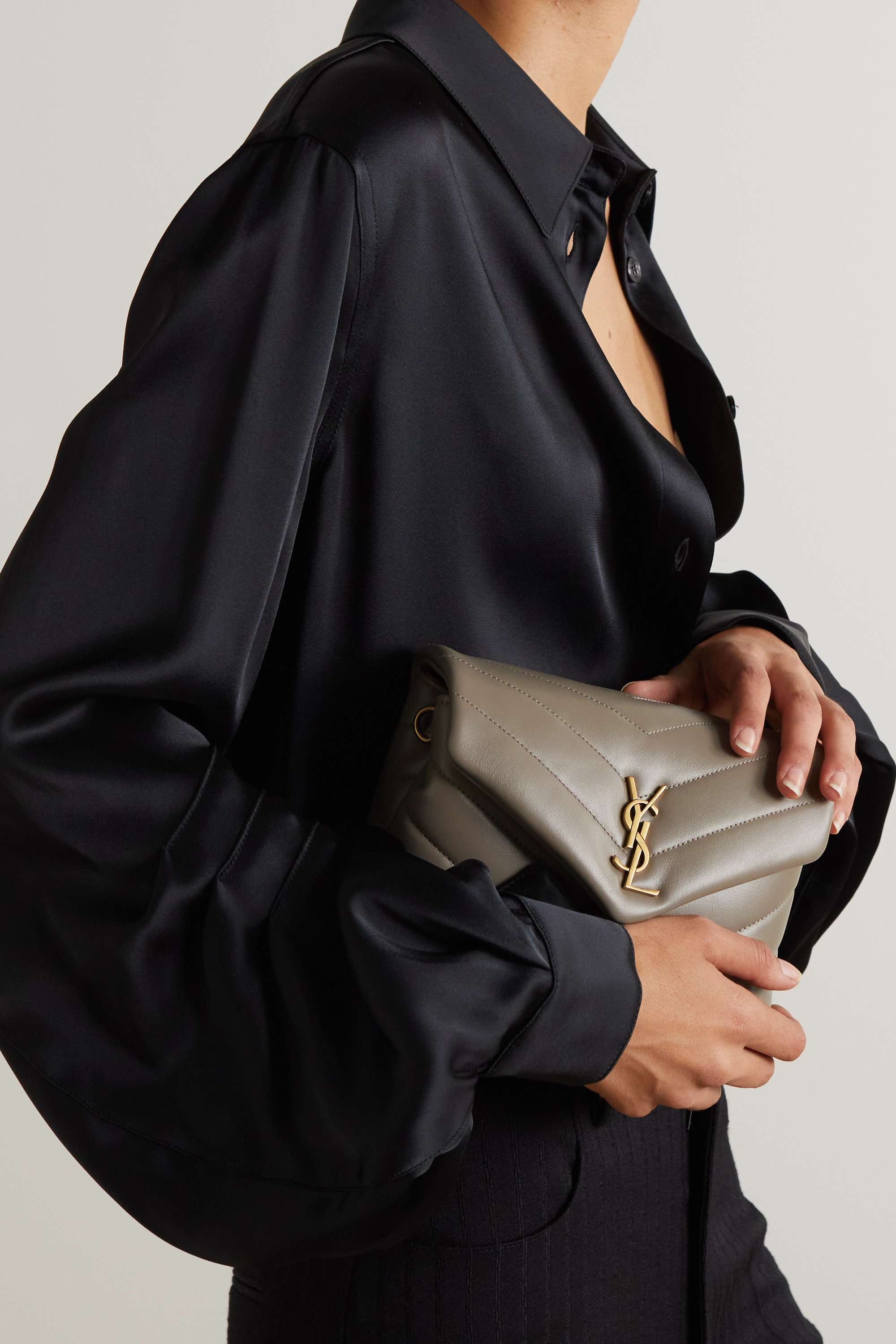 YSL SAINT LAURENT Loulou Toy quilted leather shoulder bag