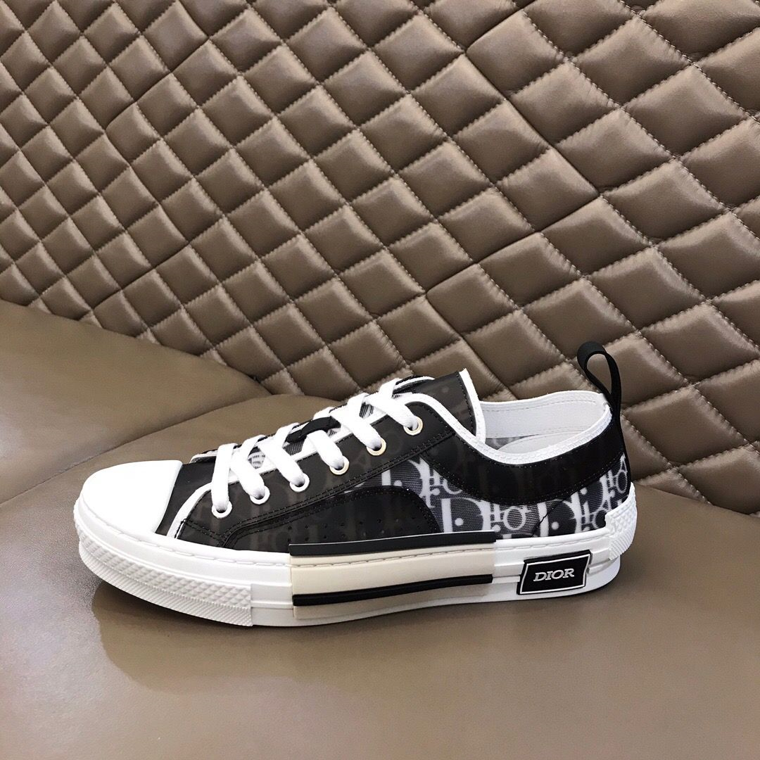 Dior B23 2022 New Style Low Top Logo Oblique Canvas 01