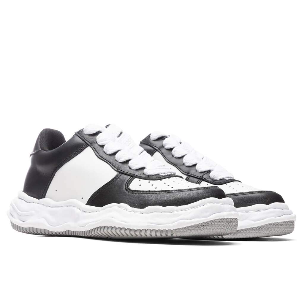 MIHARA YASUHIRO Wayne Low OG Sole Leather Sneaker - Black/White