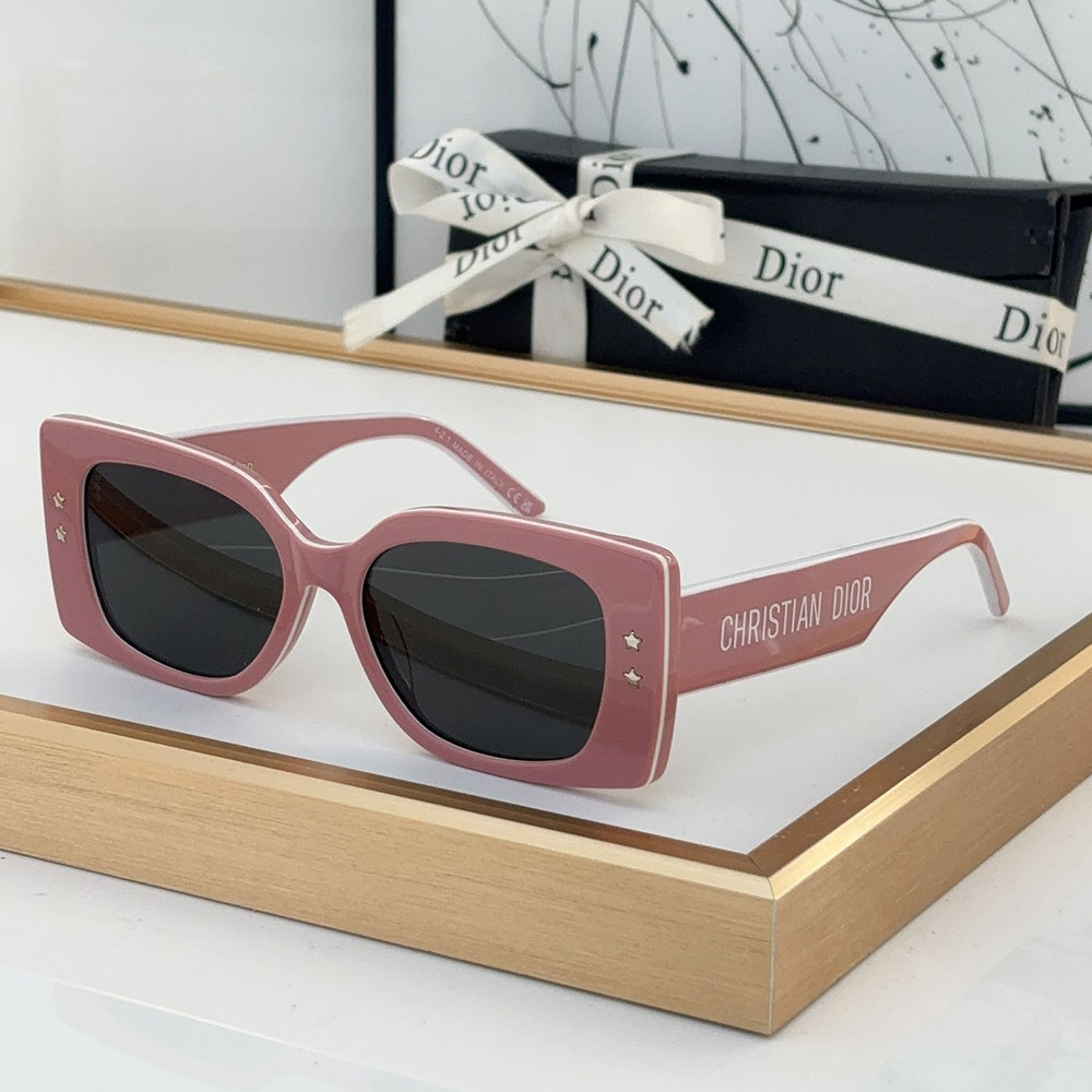Dior Side Letter Plate Frame sunglasses Top quality