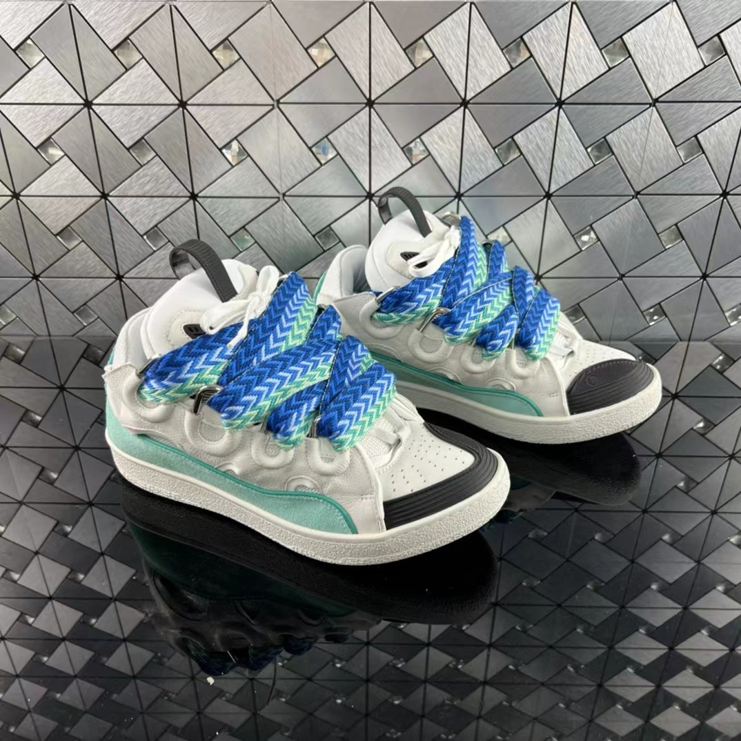 Lanvin LEATHER CURB SNEAKERS