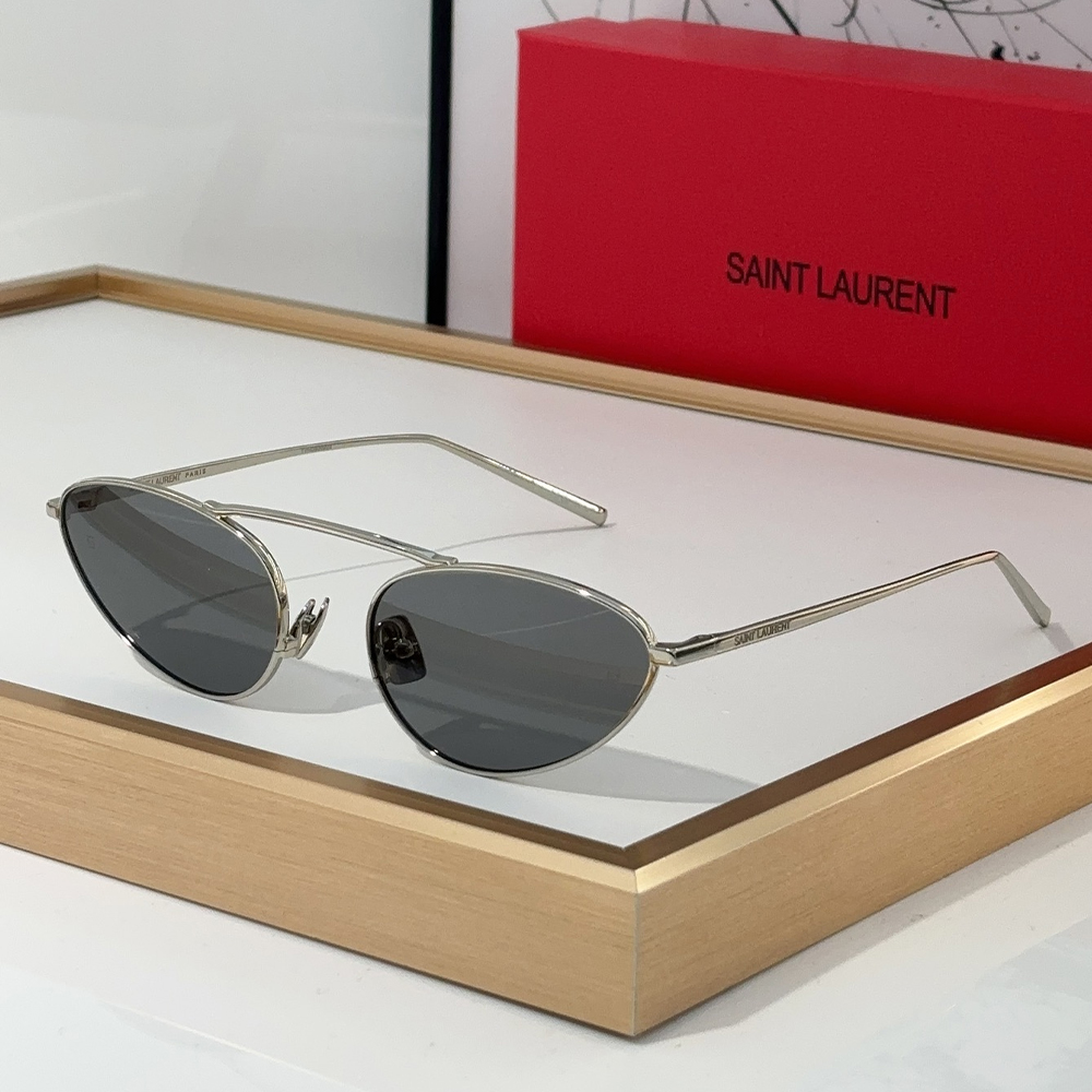 Saint Laurent YSL Metal Blackout anti-UV Sunglasses Top Quality