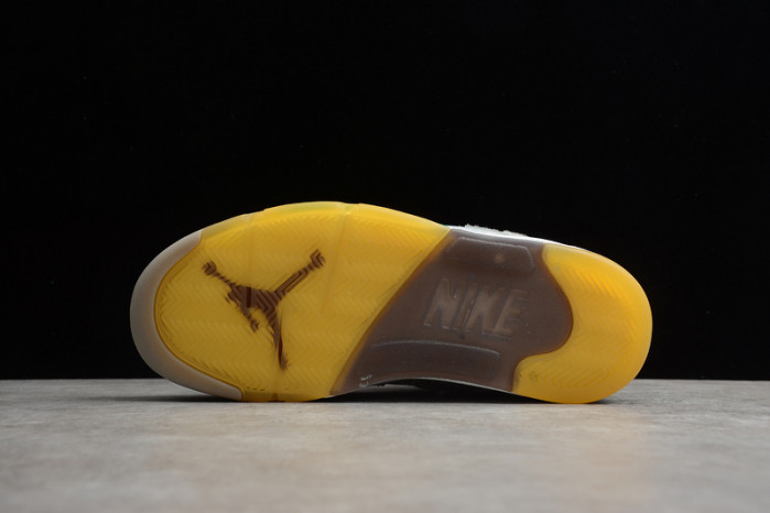 Off-White Air Jordan 5 white green purple CT8480-105