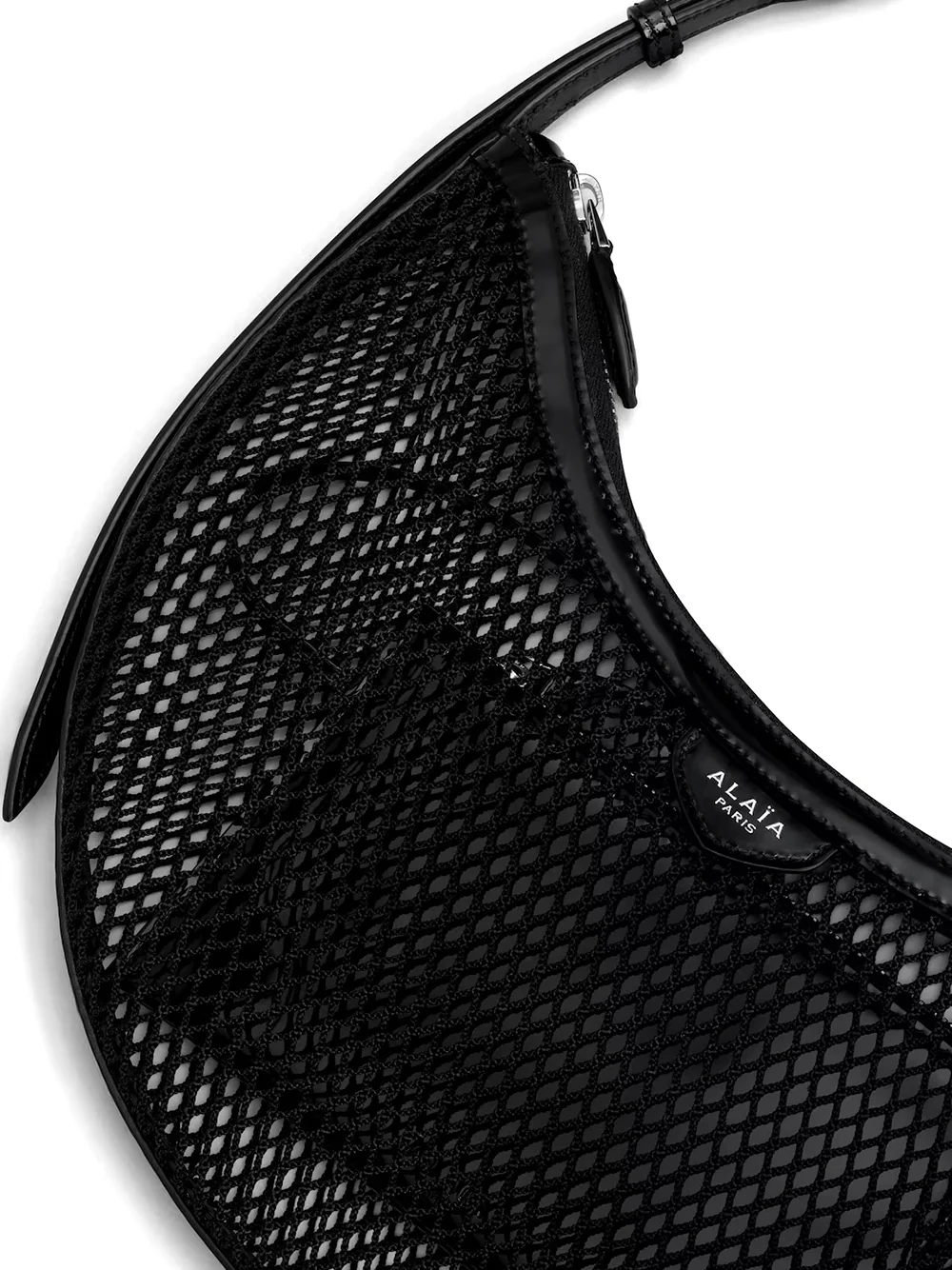 Alaïa Fishnet Demi Lune Bag