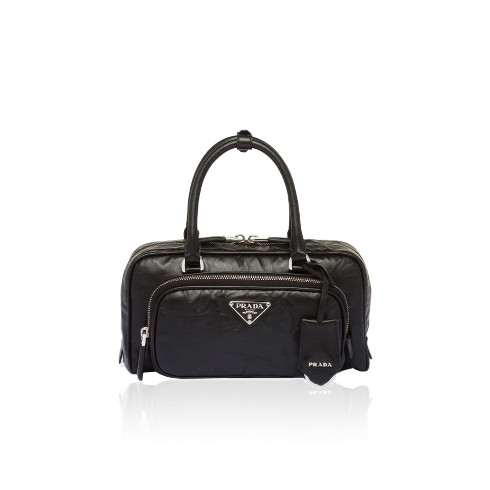 Prada Retro Leather Multi Pocket Handbag