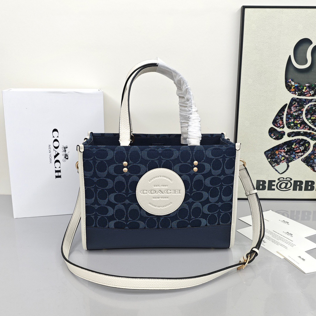 Coach canvas tote bag