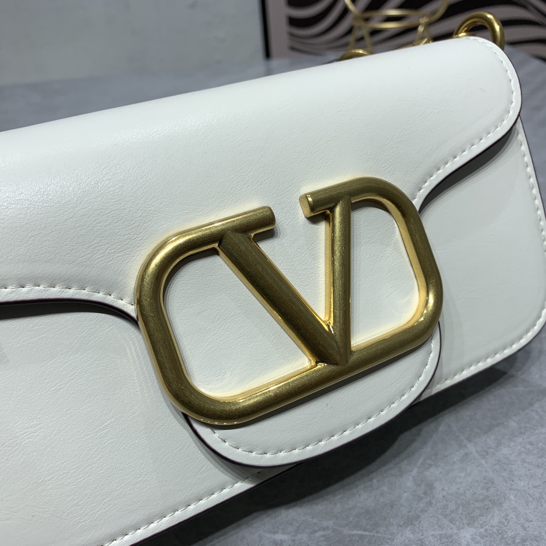 VALENTINO GARAVANI V Logo Baguette Shoulder Bag Ladies MINILOCO Calfskin Bag