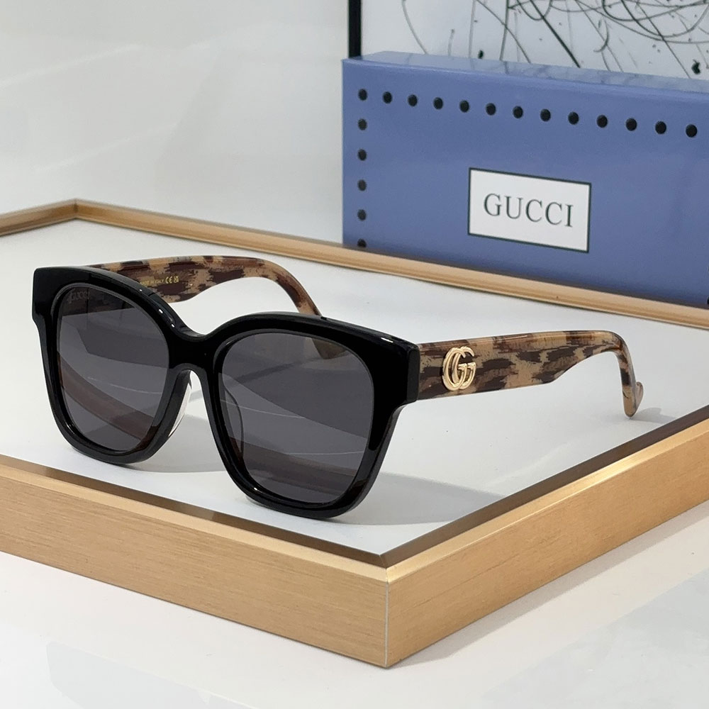 Gucci Mirror leg Double G Mark sunglasses Top quality