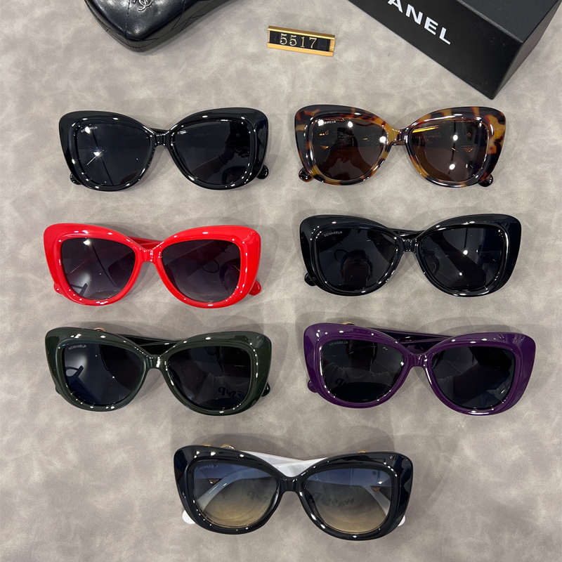 Chanel heart logo sunglasses