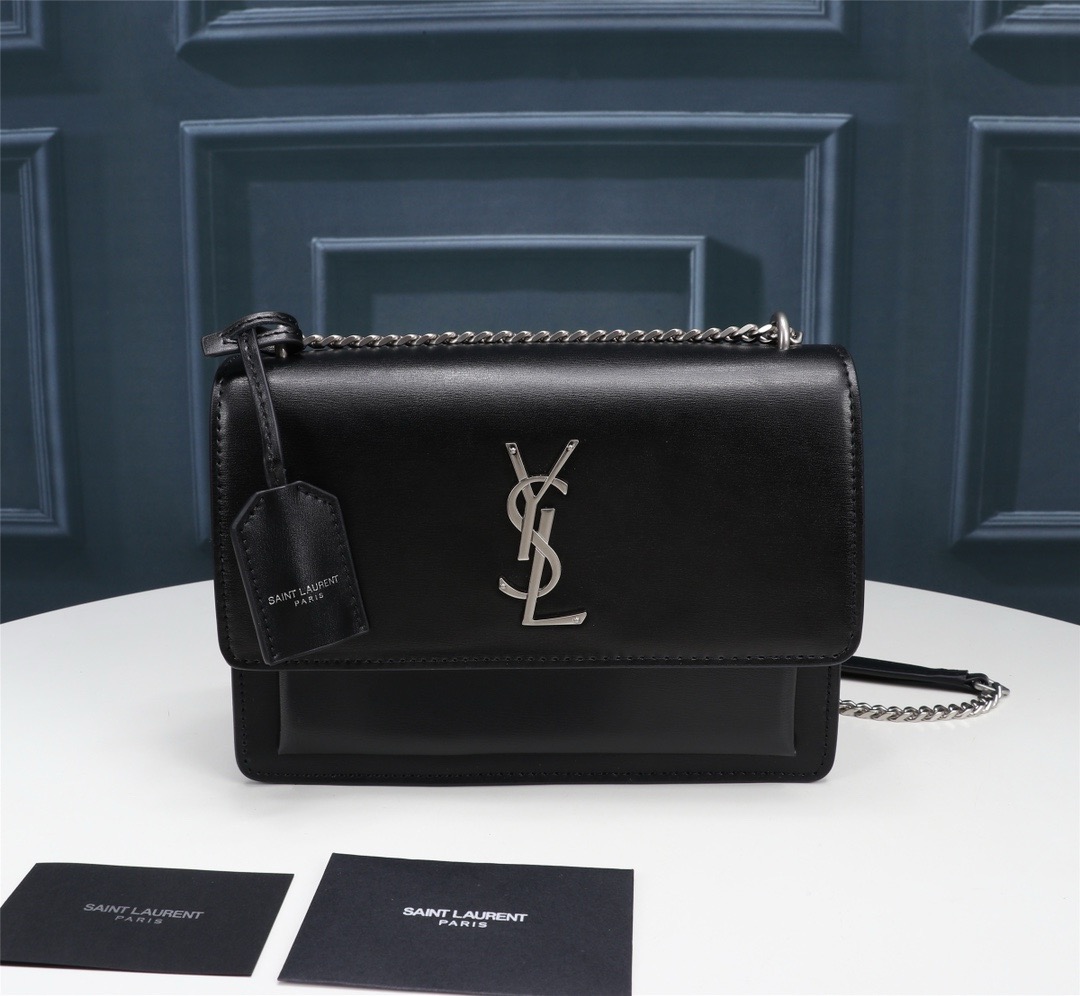 Saint Laurent YSL Medium SUNSET bag black