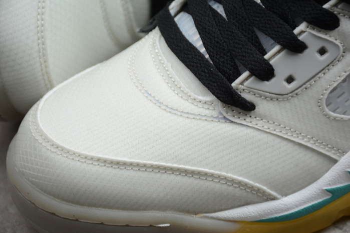 Off-White Air Jordan 5 white green purple CT8480-105