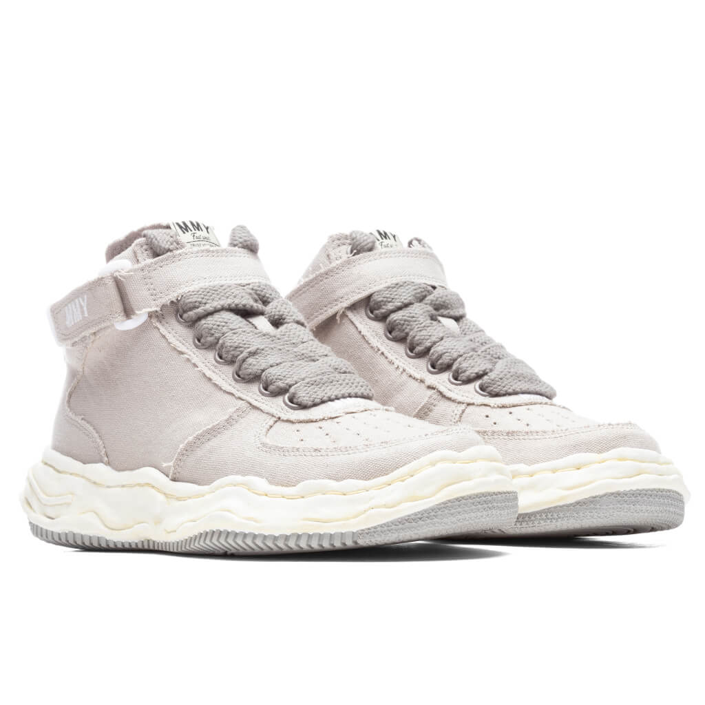 MIHARA YASUHIRO Wayne High OG Sole Washed Canvas Sneaker - Grey