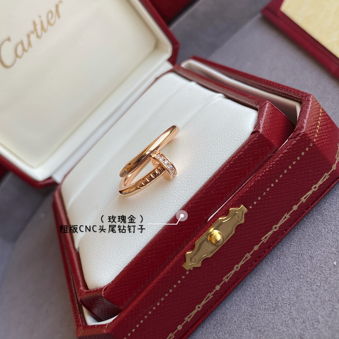 Cartier Tricolor glossy ring Jewelry