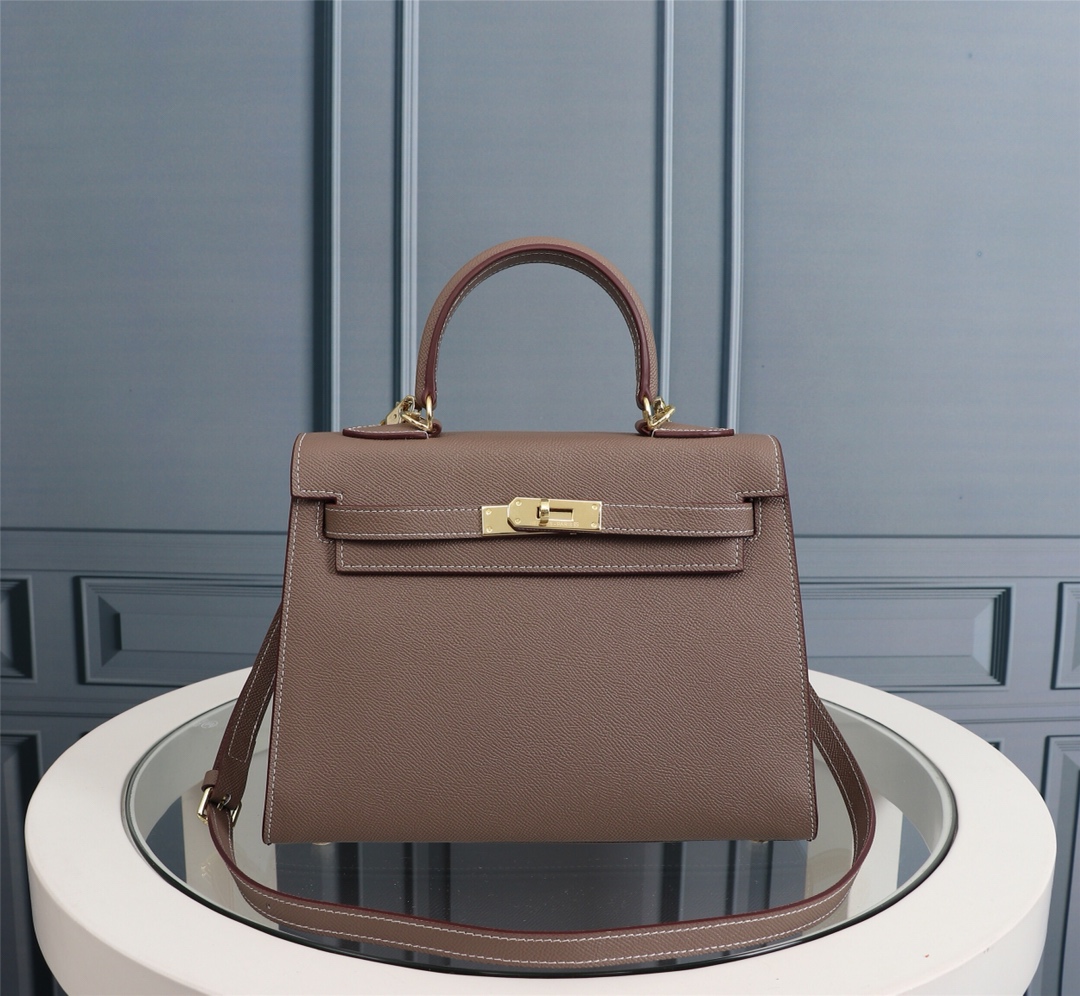 Hermes Kelly Gold Buckle Bag-Epsom