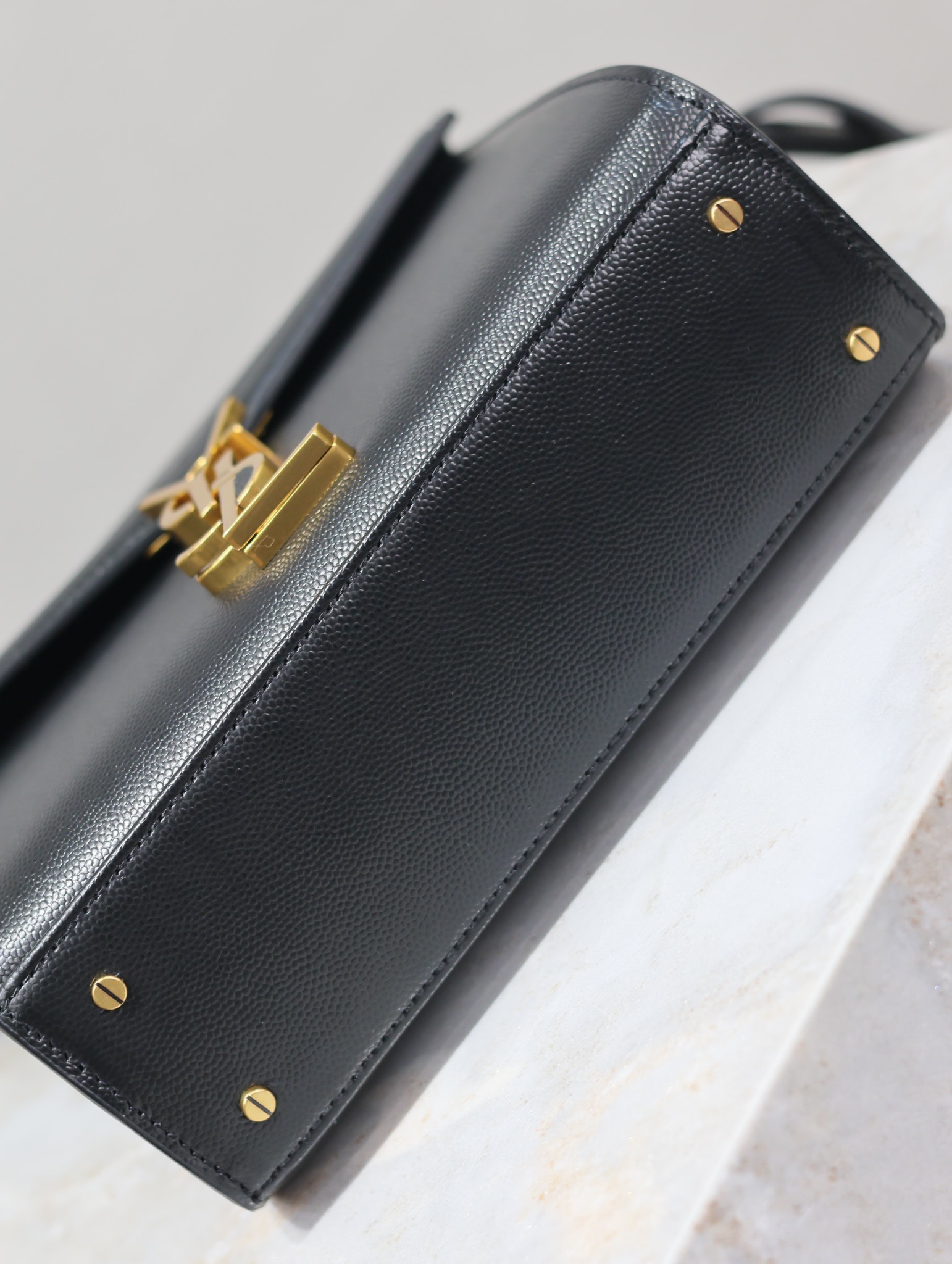 Saint Laurent cassandra mini caviar tote