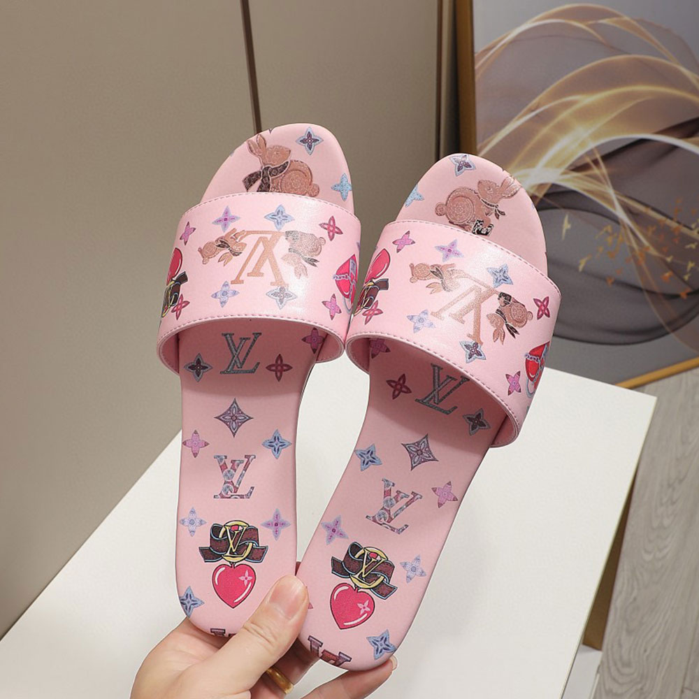Louis Vuitton LV Cute Bunny Flats Slide Sandal