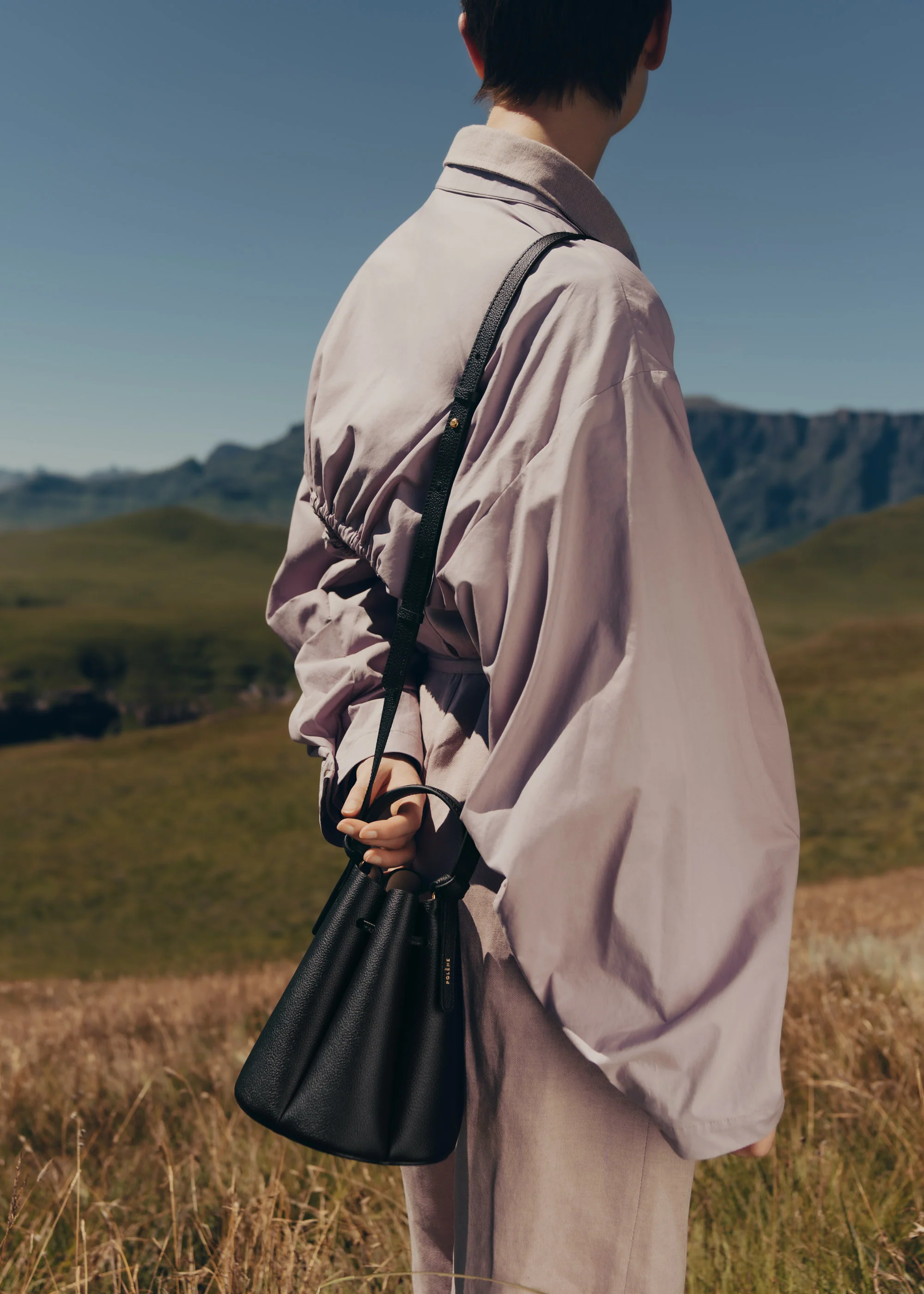 Polène Numéro Huit Mini - Textured Black