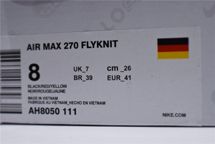 Nike Air Max 270 Bred AH8050-111