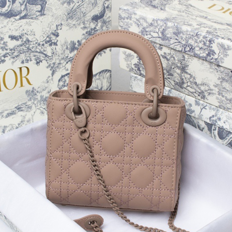 Dior The LADY DIOR Bag MINI SIZE(17*15*7cm) AAA Quality