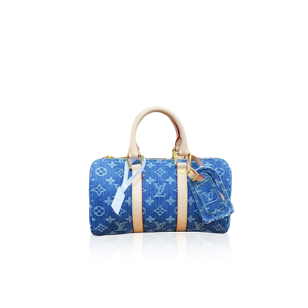Louis Vuitton LV Keepall 25 Denim Handbag