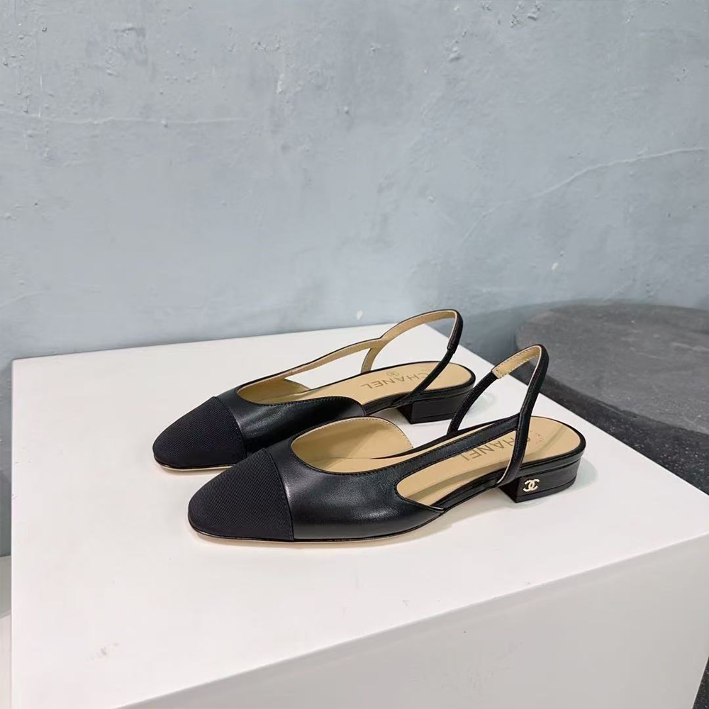 Chanel Slingbacks Black (Replica)