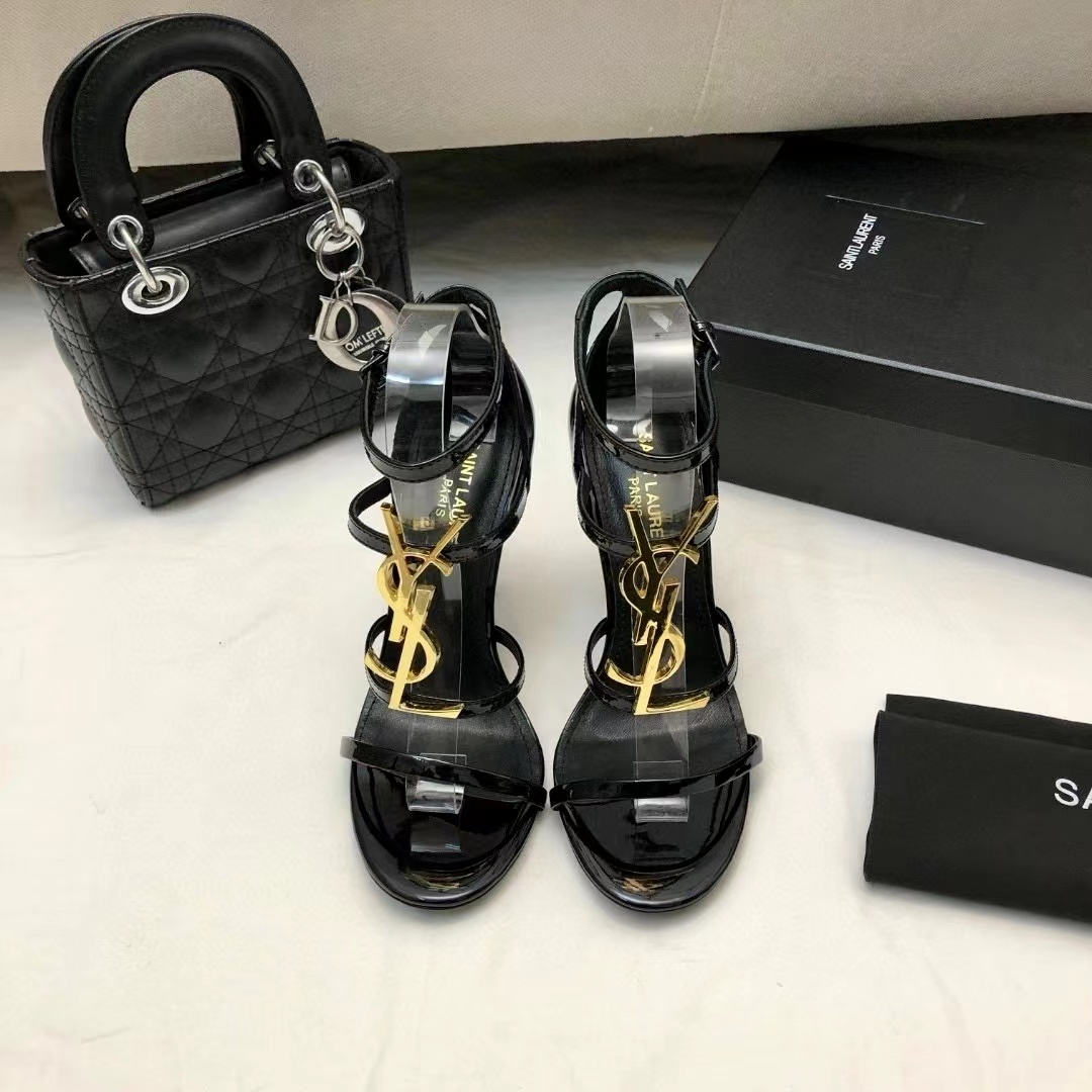 YSL Saint Laurent Cassandra 10.5cm Slide Sandal