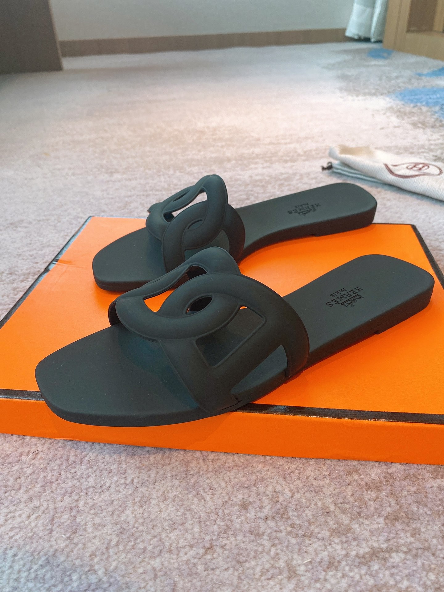 Hermes Jelly slippers