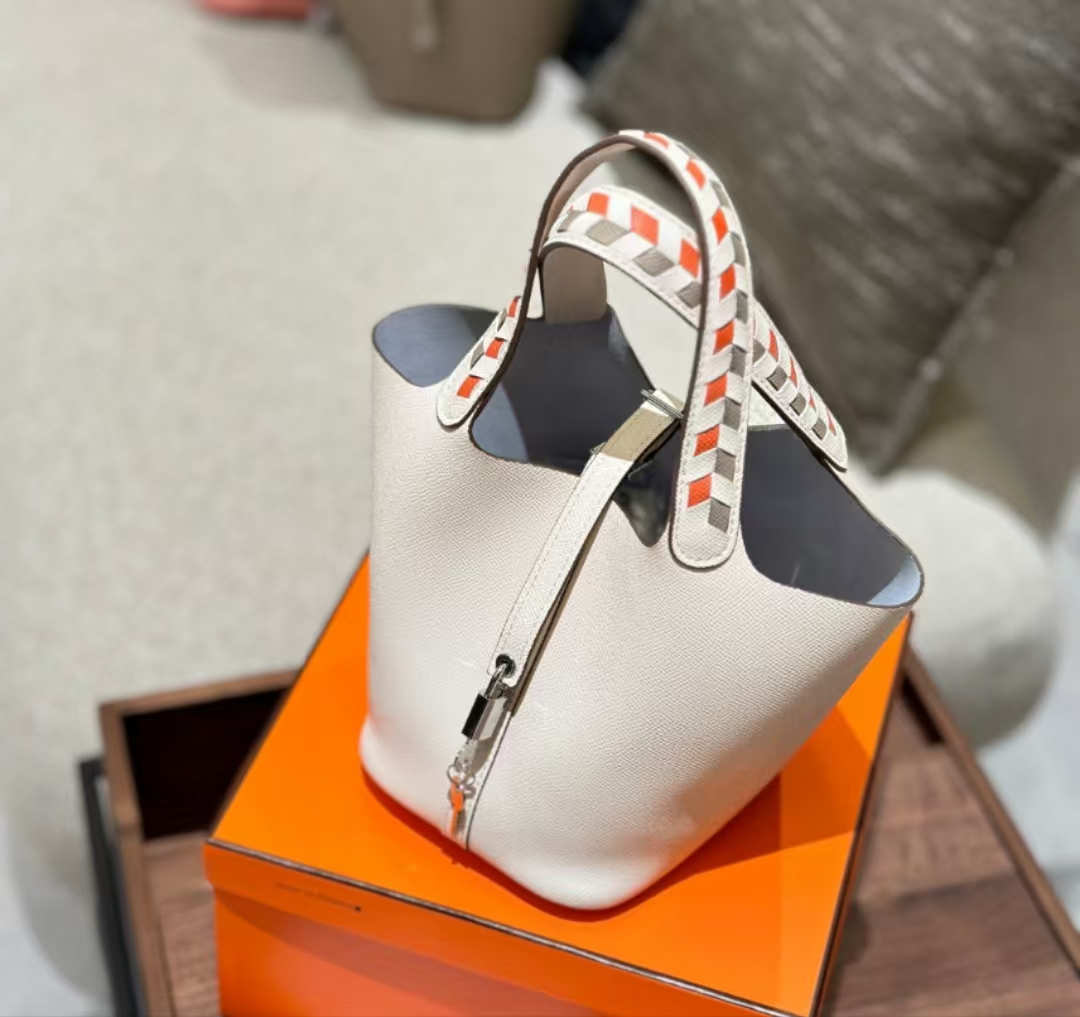 Hermes Basket Palm Pattern Leather