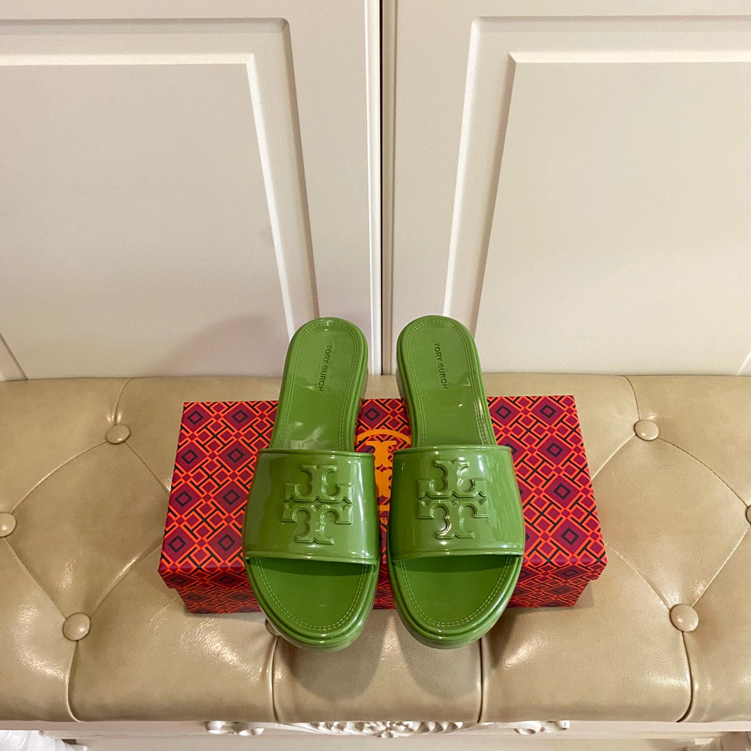 Tory Burch Rubber  Fashion Flip-flops Sandals Slide