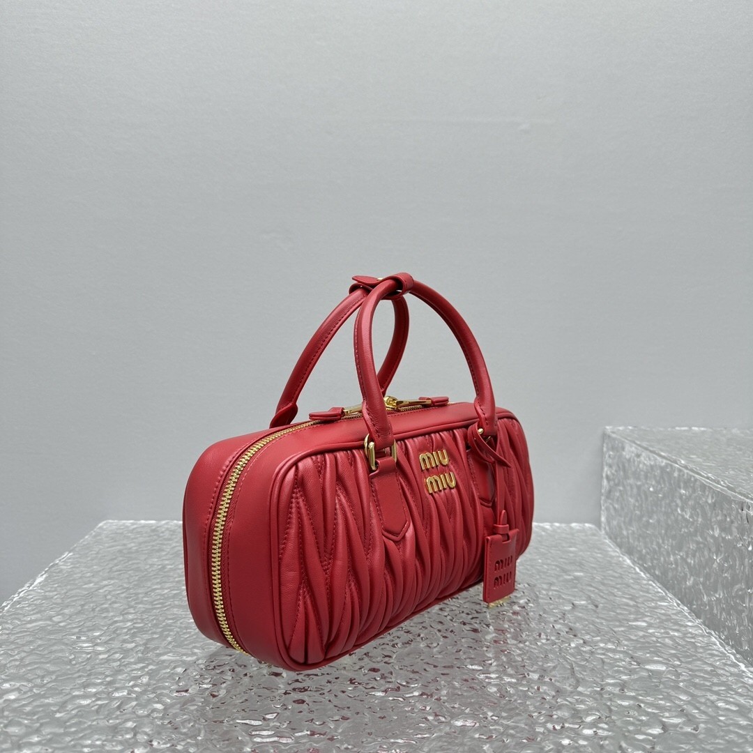 MiuMiu arcadie matelassé nappa leather bag