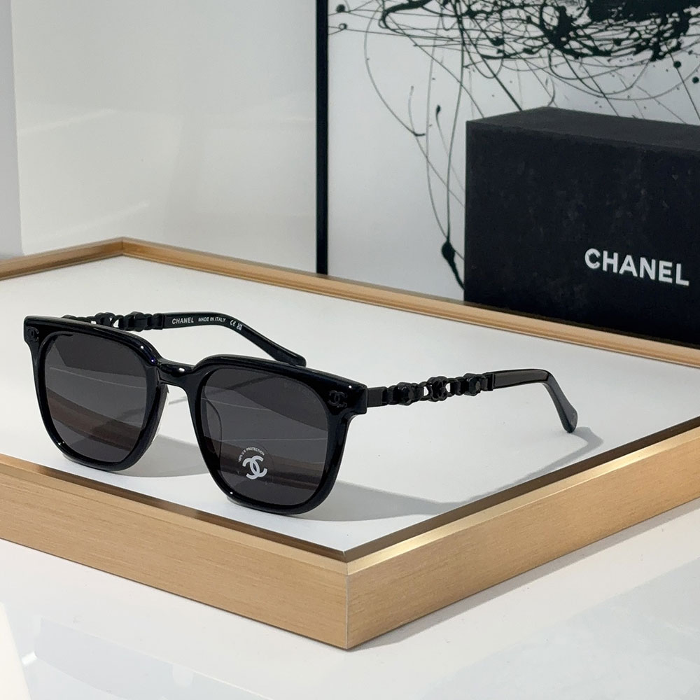Chanel  Mirror leg With Drill Sunglasses Top quality